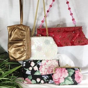 Vintage Beaded/Floral/Sequined Purses & Wallet - 5